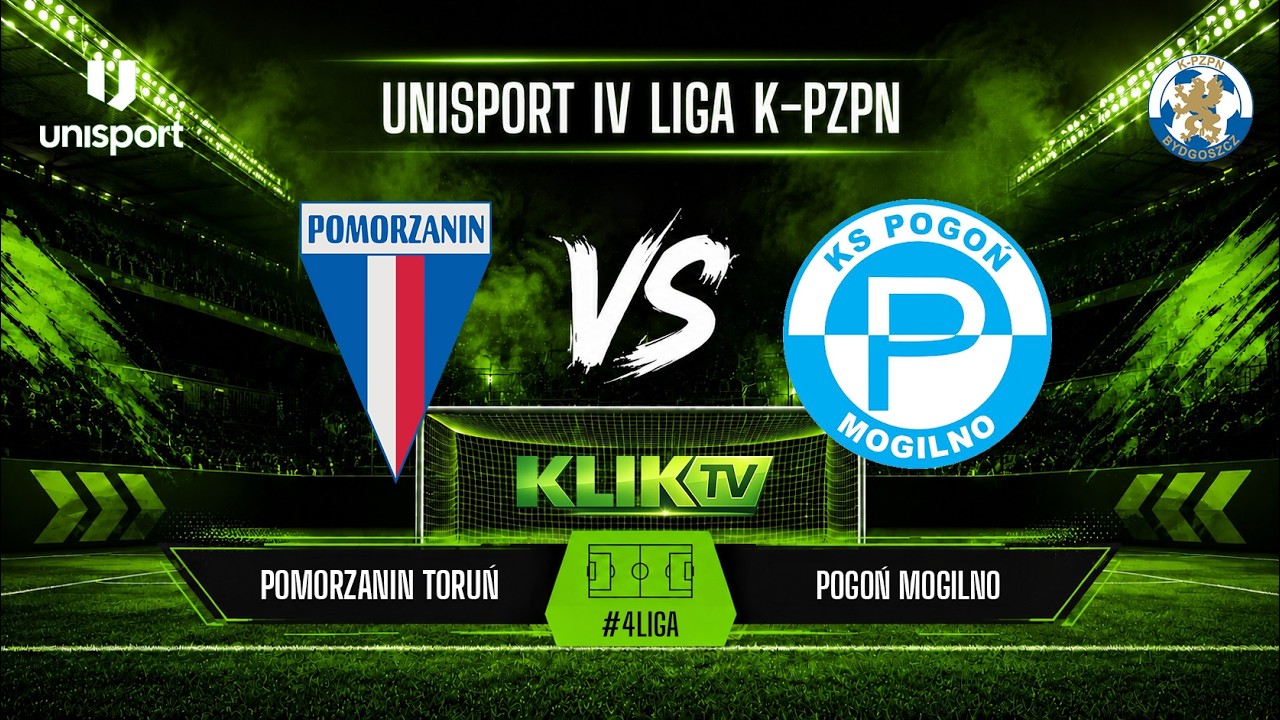 TRANSMISJA: Pomorzanin Toruń – Pogoń Mogilno