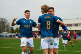 01.{ipmonth0}.2023 Mogilno Pogoń Mogilno 2:2 (1:0) Chemik BydgoszczIV liga, sezon 2022/2023, 21 kolejkaN/z Adam Kozłowski, Wiktor Mrówczyński, Marcin KaliskiFoto: Grzegorz Gebala (www.pogonmogilno.pl)