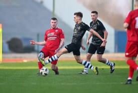 09.03.2024 MogilnoPogoń Mogilno 6:0 Orlęta Aleksandrów Kujawski18 kolejka IV ligi 2023/2024Foto: Grzegorz Gębala