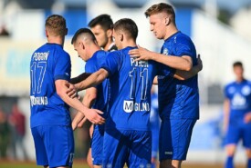 27.04.2024 Mogilno25 kolejka IV ligiPogoń Mogilno 10:1 Kujawianka Izbica KujawskaFoto: Grzegorz Gębala