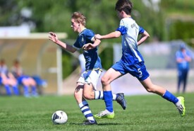 12.05.2024 Mogilno9 kolejka II liga okręgowa C1 Trampkarz Grupa zach. (RW)Pogoń Mogilno 1:2 Gwiazda BydgoszczFoto: Grzegorz Gębala