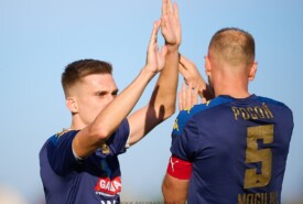 19.10.2024 Mogilno IV liga 2024/2025 13 kolejka Pogoń Mogilno 2:1 Kujawiak KowalFoto: Grzegorz Gębala