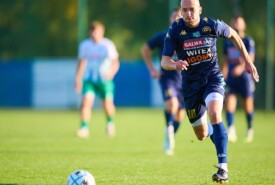 19.10.2024 Mogilno IV liga 2024/2025 13 kolejka Pogoń Mogilno 2:1 Kujawiak KowalFoto: Grzegorz Gębala