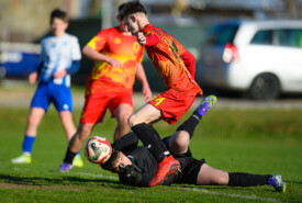 07.04.2026, Gębice 23 kolejka III liga okręgowa Junior Młodszy - Noteć Gębice 3:1 Pogoń Mogilno, Foto Grzegorz Gębala / www.pogonmogilno.pl