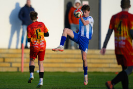 07.04.2026, Gębice 23 kolejka III liga okręgowa Junior Młodszy - Noteć Gębice 3:1 Pogoń Mogilno, Foto Grzegorz Gębala / www.pogonmogilno.pl
